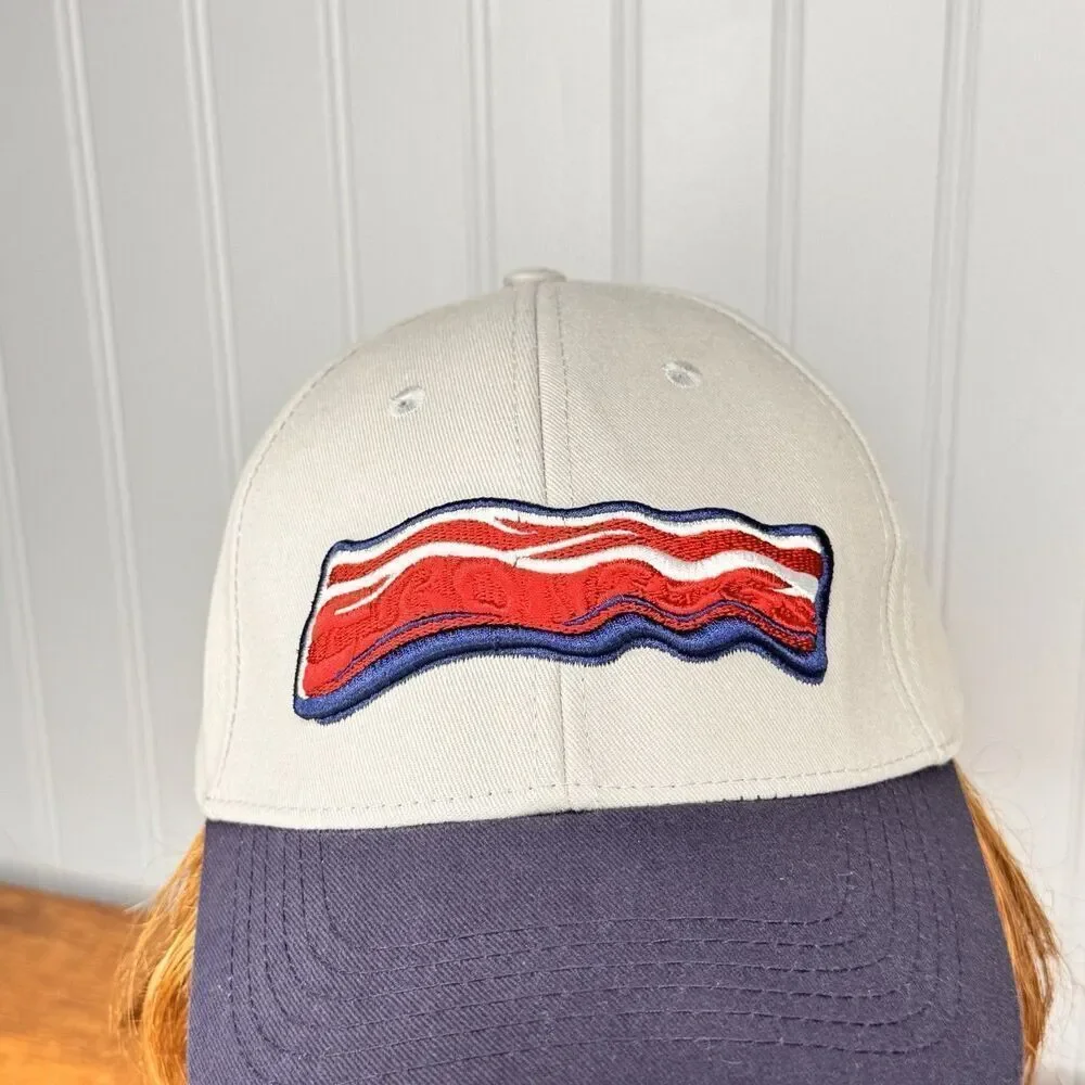 Lehigh Valley IronPigs OS Hat Cap Adjustable Gray Blue Minor League Baseball